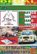 DECAL FIAT 131 ABARTH