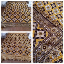 Vintage Copriletto Coperta Abruzzese  Abruzzo Matrimoniale Double Face