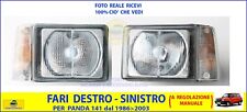 Fari anteriori per Panda 4x4 Country Club Fanali Luci Destro Sinistro Faro luce