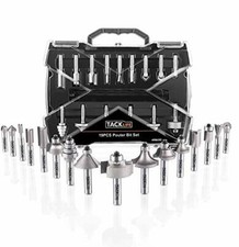 Set 19 Frese Legno Tacklife ARB03C Gambo 8mm con Valigetta Robusta