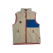 NAPAPIJRI Gilet Yupik Orsetto Teddy  Invernale Uomo  Panna Con Zip