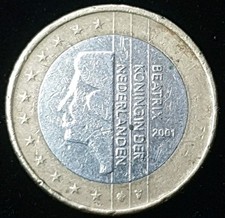 Moneta euro 2001 beatrice - da, 1