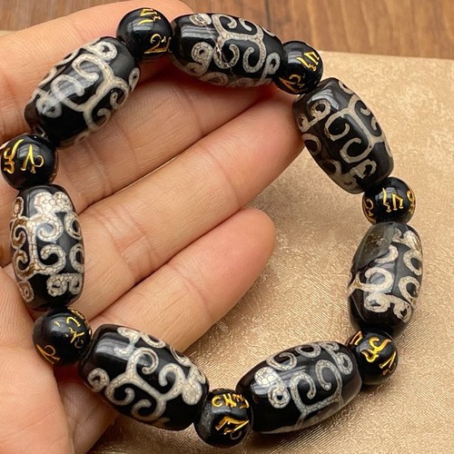 Dzi beads bracelet natural - bracelet,