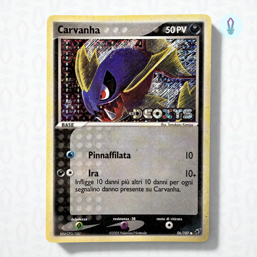 Pokemon carvanha 107 ex - pokemon, 56/107
