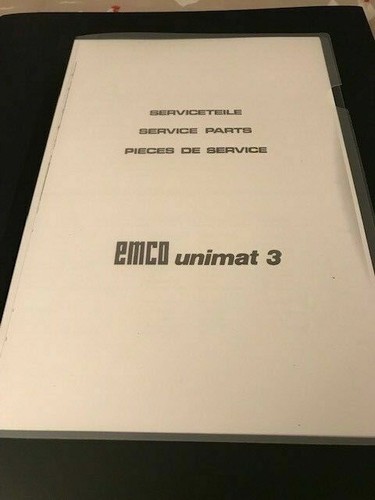 Manuale ricambi tornio emco - manuale,