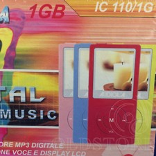 ►AUDIOLA IC 110◄MICROLETTORE ROSSO MP3 MP4 1GB REGISTRATORE VOCALE DISPLAY LCD