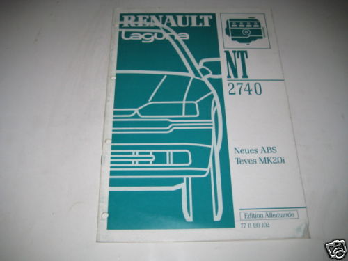 Manuale officina renault - manuale, d'officina