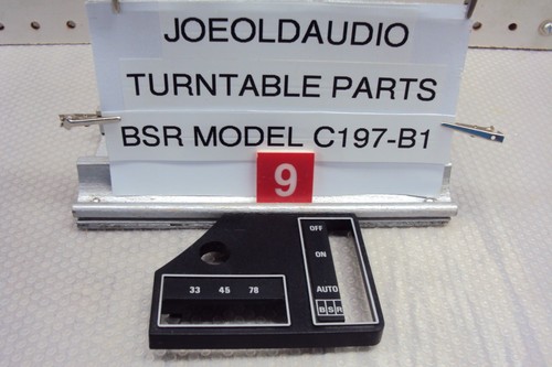 Bsr model c197 - c197/b/1, turntable