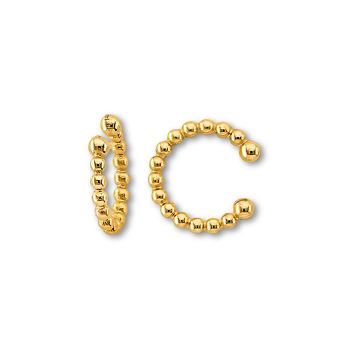 Orecchino con perline oro - orecchino,