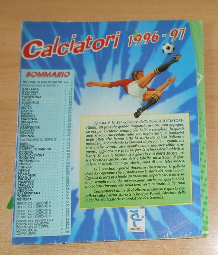 Panini album calciatori - ed.,