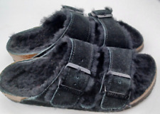 Pelliccia Birkenstock Arizona, camoscio e shearling due cinturini - UK 5, EUR 38 stretta
