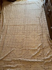 coperta letto matrimoniale in cotone filo di scozia fatta a mano uncinetto