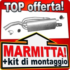 Silenziatore Posteriore per FIAT BRAVO II / STILO LANCIA DELTA per SPORT +Chrom