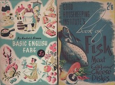 2 Cookery Books Fish, Meat