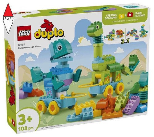 Costruzione lego dinosauri - costruzione, su