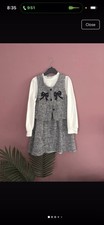 Set vestito e gilet bambina