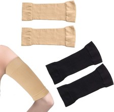 Manicotti 2 Paia Unisex Braccio Traspirante Protezione Tessuto Nero Khaki