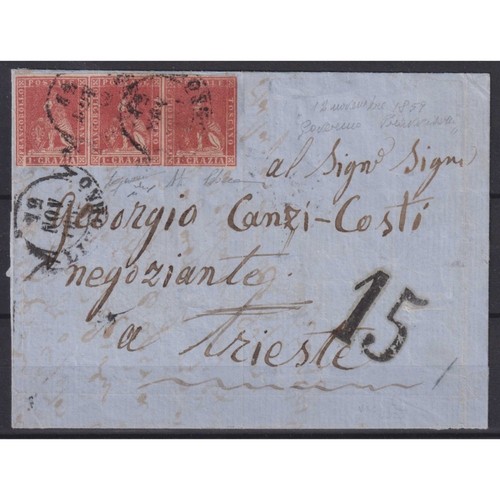 Toscana 1857 mista crazia - 1, +