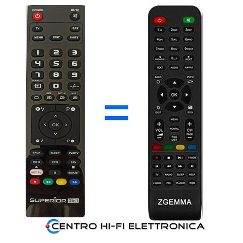 Telecomando per zgemma già - tv,