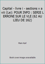 Capital - livre i - sections v