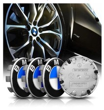 4 COPRIMOZZO BMW LOGO ORIGINALE TAPPI RUOTA Serie 1 2 3 4 5 6 7 M Z X CAPS 68mm