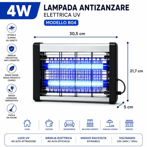 Lampada antizanzare elettrica - antizanzare,
