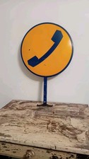 Insegna telefonica bifacciale