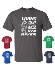 T-shirt LIVING IN A VAN DOWN