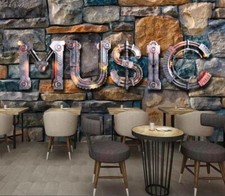 Musica 3D retrò pietra