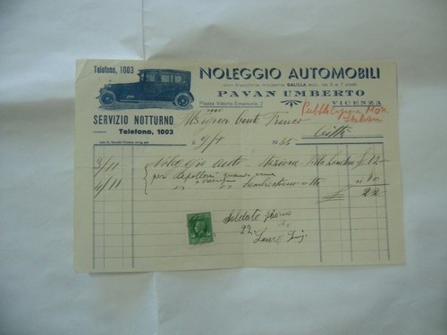 Fattura pubblicità auto - fattura,