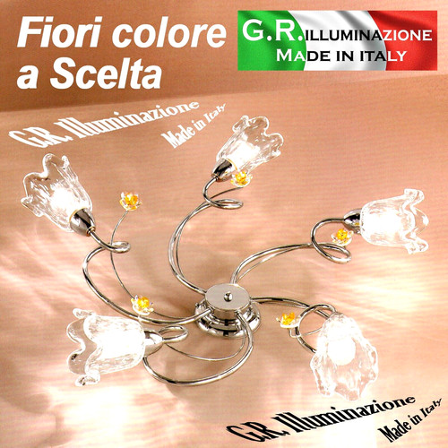 Plafoniera moderna cromata - moderna,