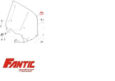 Fantic CUPOLINO TRASPARENTE XEF 450 RALLY
