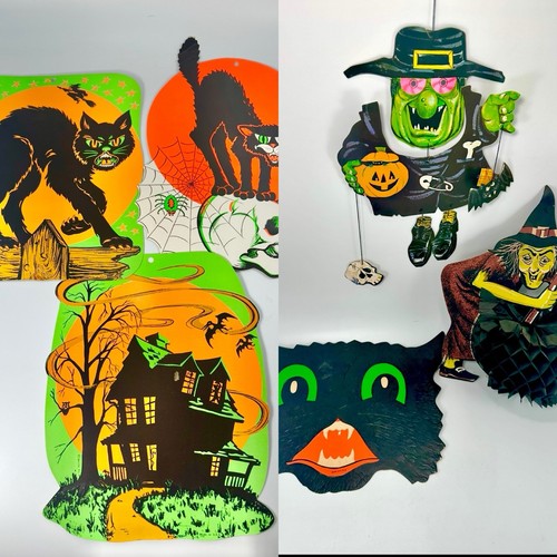 Vintage halloween gatto nero - gatto,
