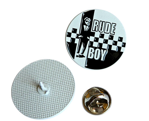 Rude boy 2tone pin - pin, (mba