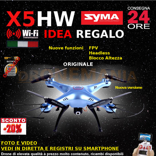 Drone syma x5hw fpv headless - fpv,