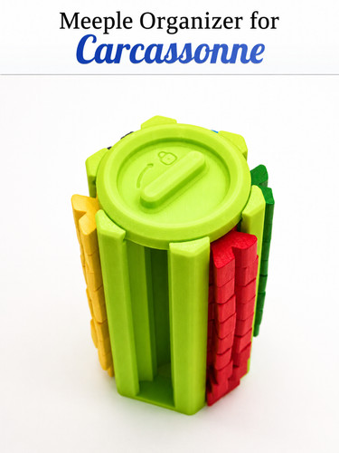 Carcassonne meeple organizer - meeple,