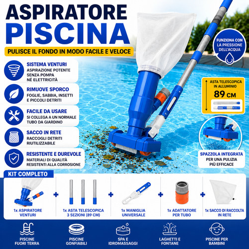 Aspiratore piscina venturi - piscina, con