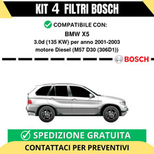 KIT BOSCH 4 Filtri tagliando