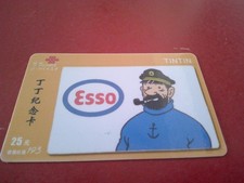 Cina 1 Scheda telefonica ricarica!! "Esso Tintin"