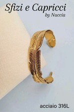Bracciale Piuma In Acciaio