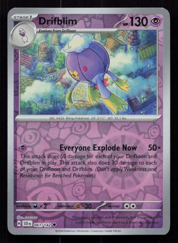 Drifblim reverse holo non - drifblim,