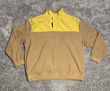 Felpa Zara uomo L giallo kaki