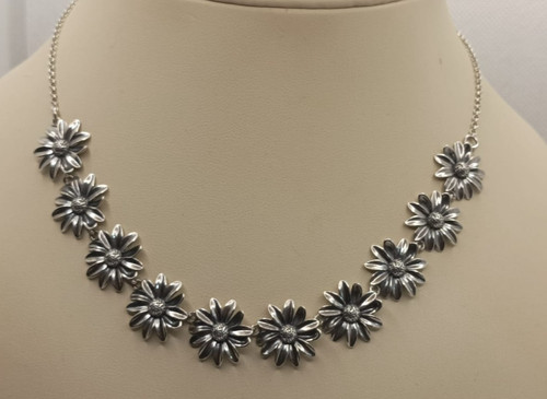 Collana argento margherite - collana,