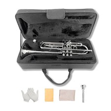 Tromba in ottone argentato con