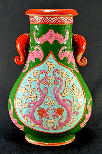 Antico vaso cinese famiglia