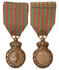 P330, Francia, Napoleone Bonaparte 1821 medaglia militare bronzo, Sant'Elena