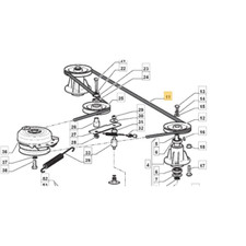 CINGHIA PIATTO LAME TRATTORINI RASAERBA STIGA CASTELGARDEN HONDA EFCO OLEO MAC