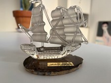 Vintage Autentica Barca Vetro Junco Chino Agata Esemplare Nautica Italiana 