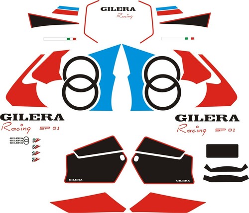 Set decalcomanie gilera - gilera, sp