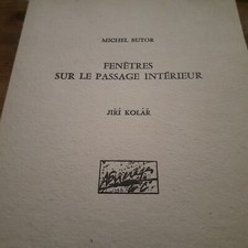 fenêtres sur le passage intérieur MICHEL BUTOR JIRI KOLAR encrages 1982